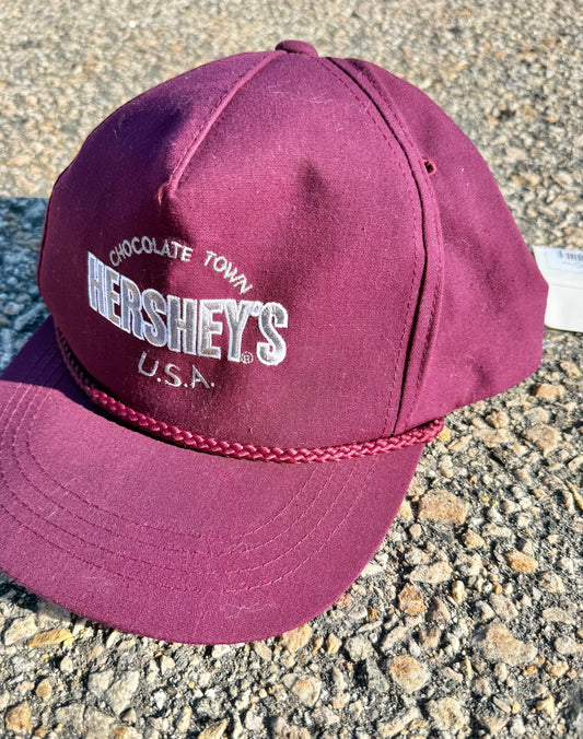 Vintage Hershey Chocolate Pennsylvania Deadstock Retro Snapback Hat