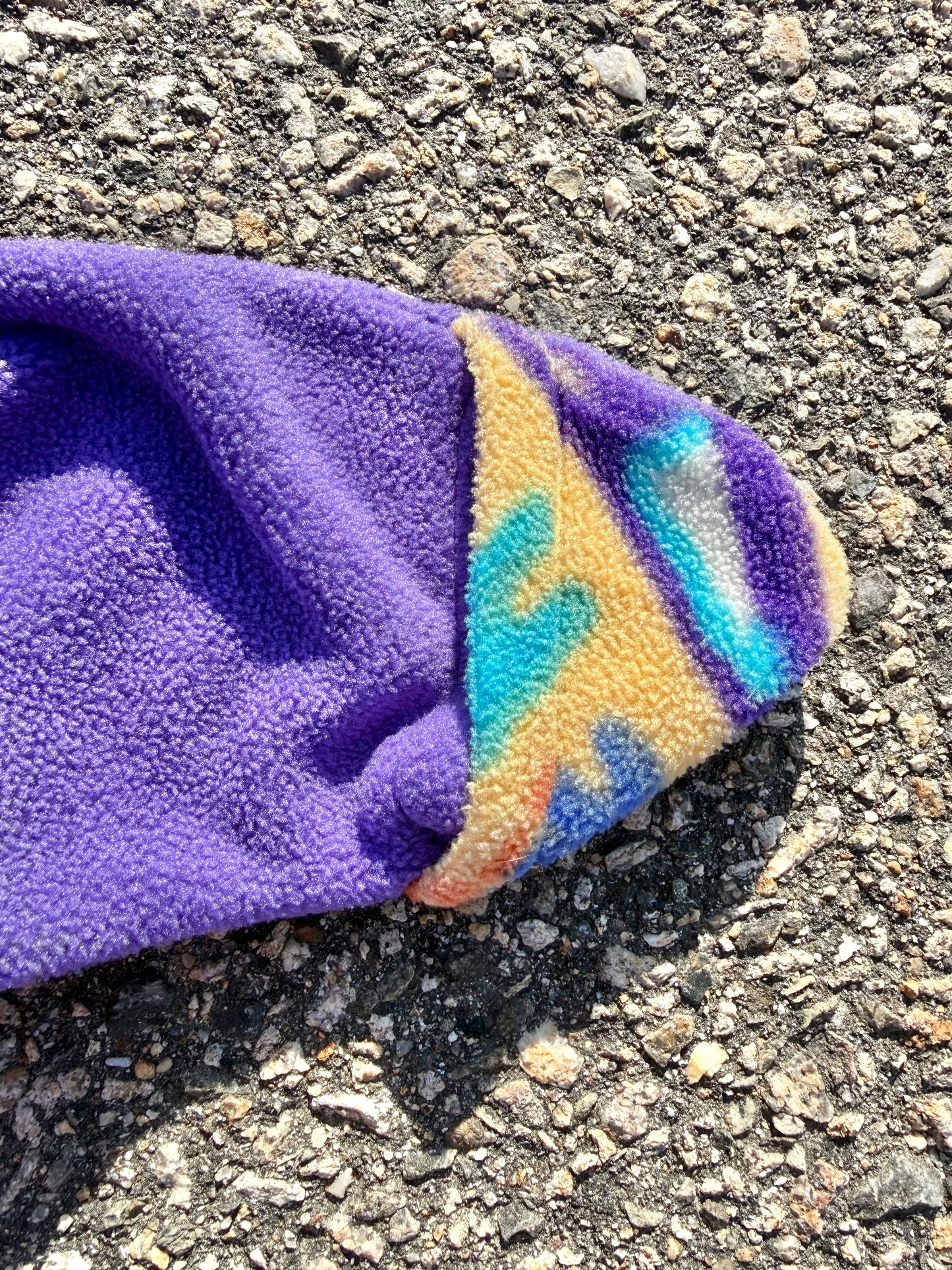 Vintage Chinook Patagonia Style 90s Aztec Fleece Full Body Suit Bunting Infant Baby Large Purple