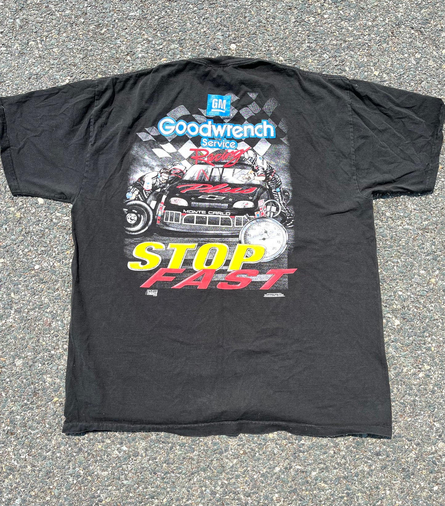 Vintage Dale Earnhardt NASCAR Competitor's View "Run Hard Stop Fast" Retro 90's Winston Cup T Shirt Size XL 1997