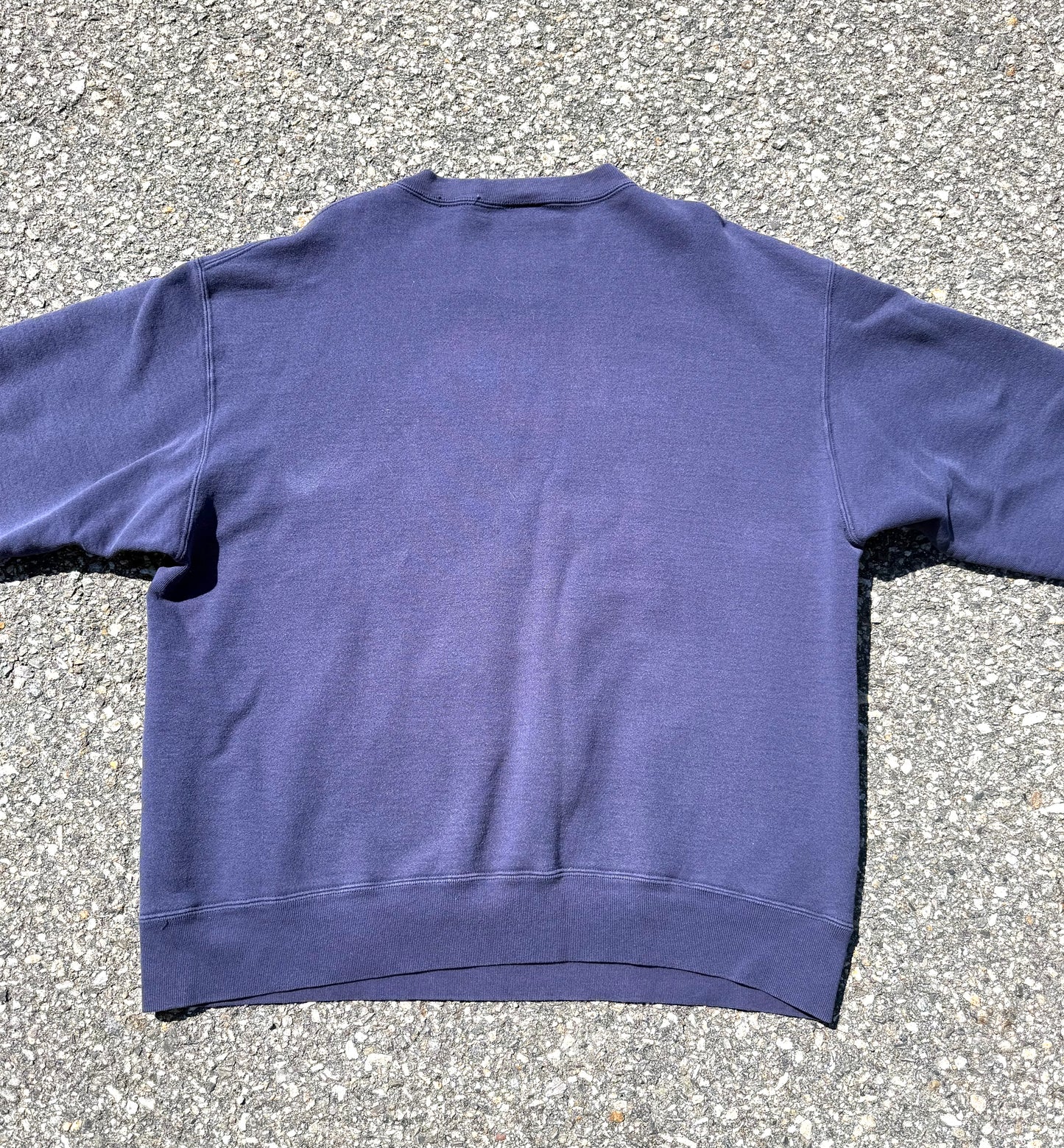 Vintage Wolf Wolves Nature 90's Retro Crewneck Sweatshirt Size L Large Navy