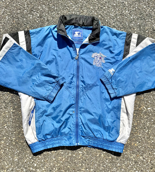 Vintage Starter 90's Kentucky Wildcats College Windbreaker Jacket Size L Large
