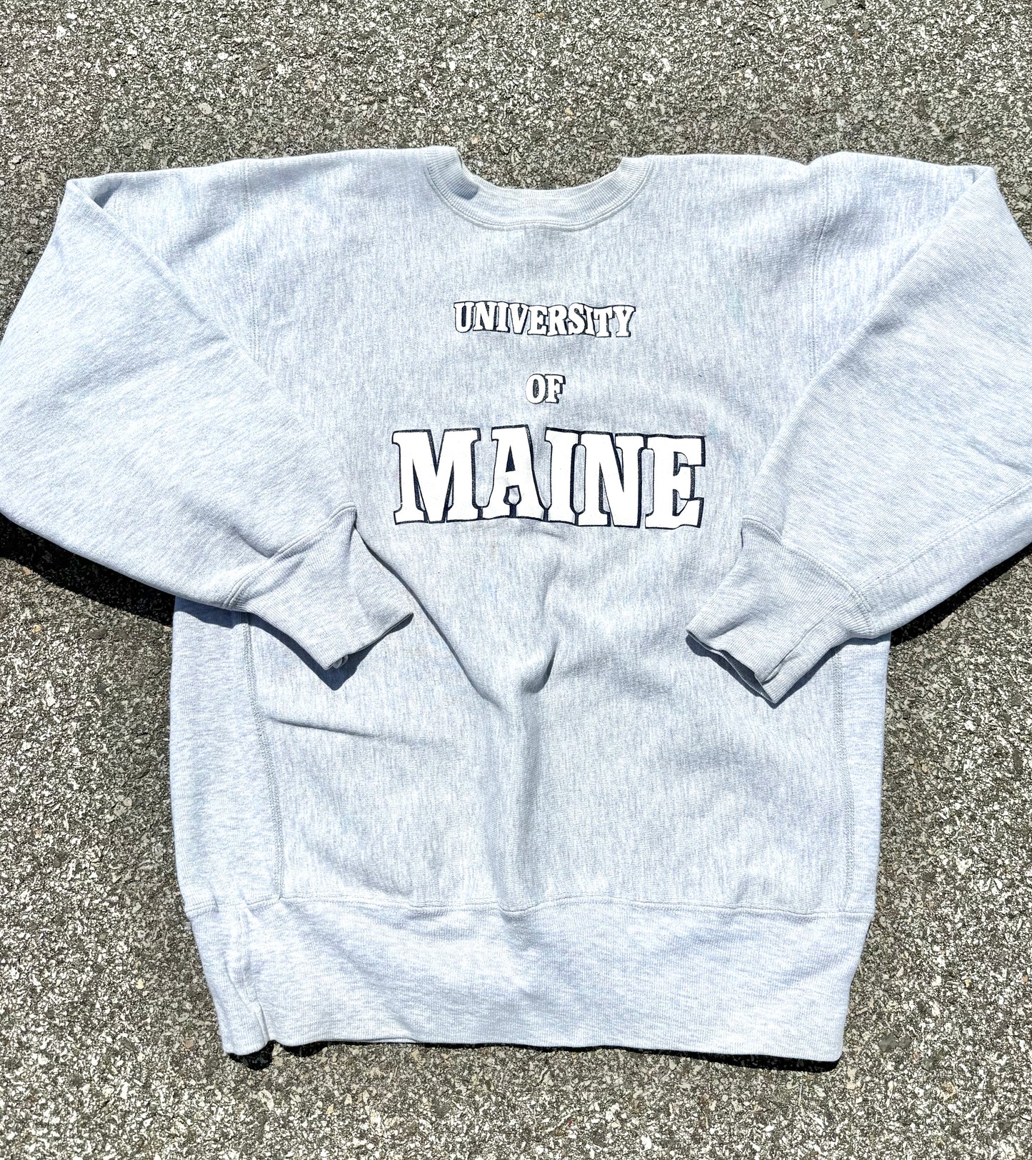 Vintage University of Maine UMaine Black Bears College Champion Reverse Weave 90s Sweatshirt Large