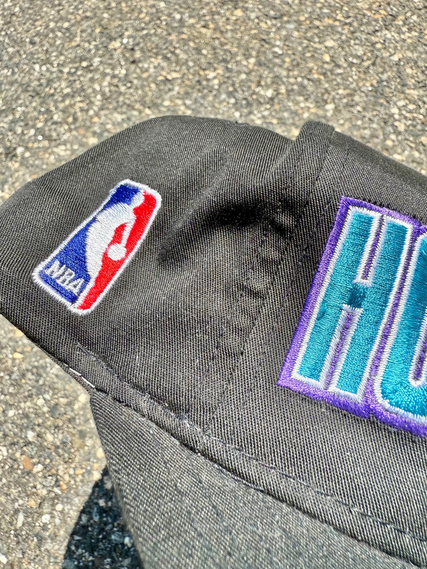 Vintage Starter Charlotte Hornets Rare Larry Johnson Hornets2 Retro 90's Logo Spell Out Snapback Hat