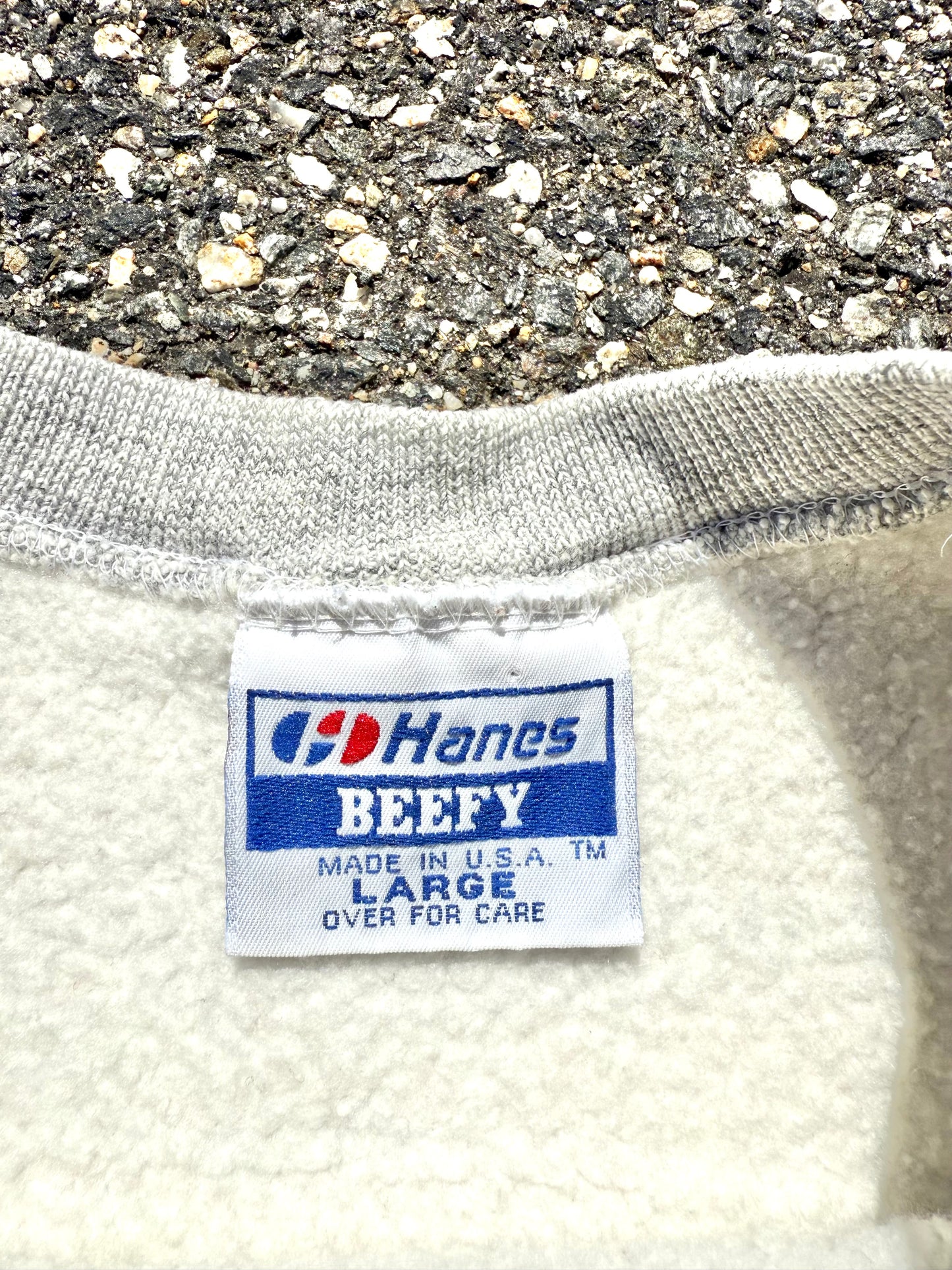 Vintage Yale University Ivy League Hanes Beefy Reverse Weave 90's College Sweatshirt Size L Large