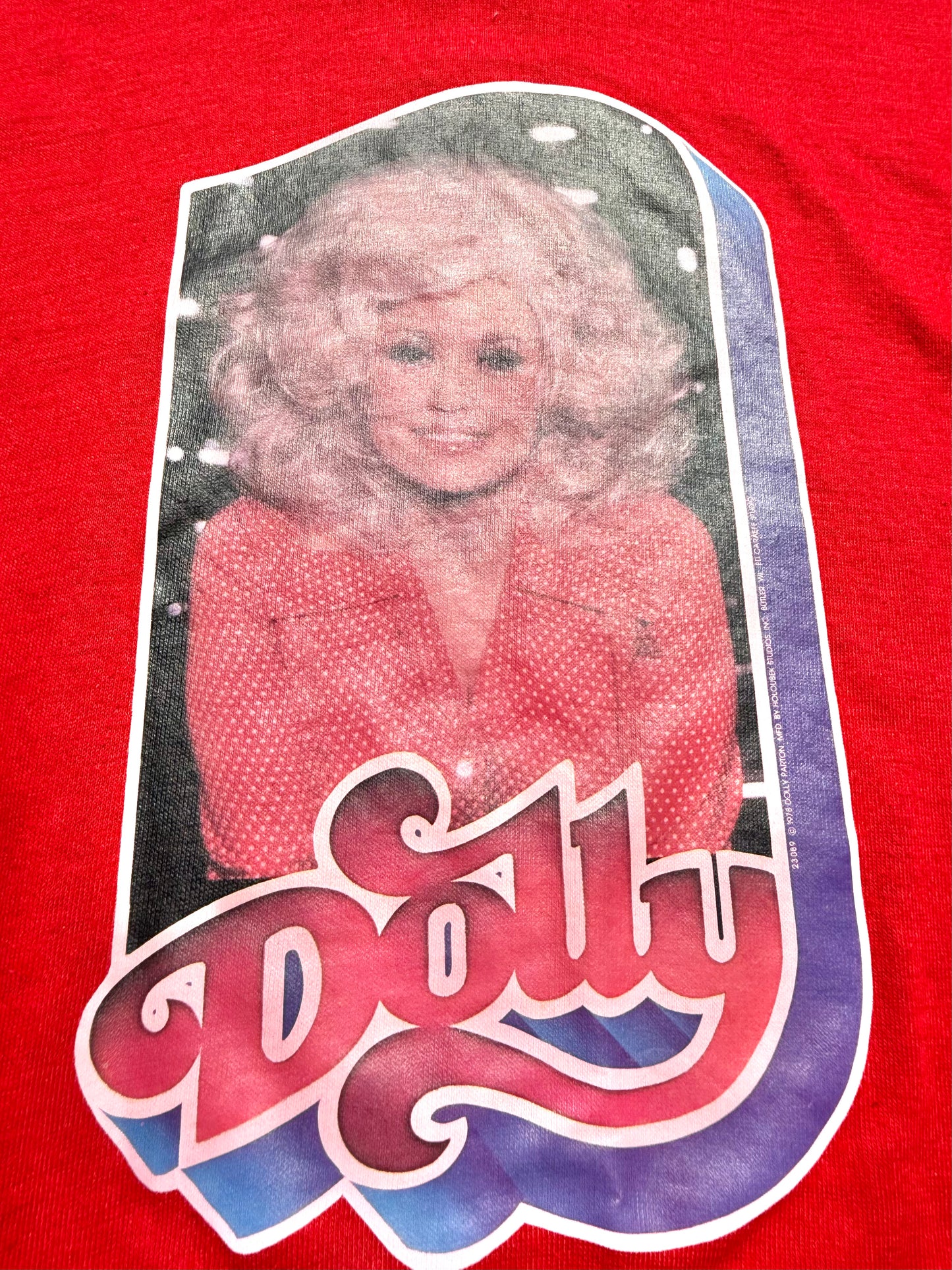 Vintage Dolly Parton/Charlies Angels Jaclyn Smith 70s Retro Single Stitch Shirt Size S Small 1978