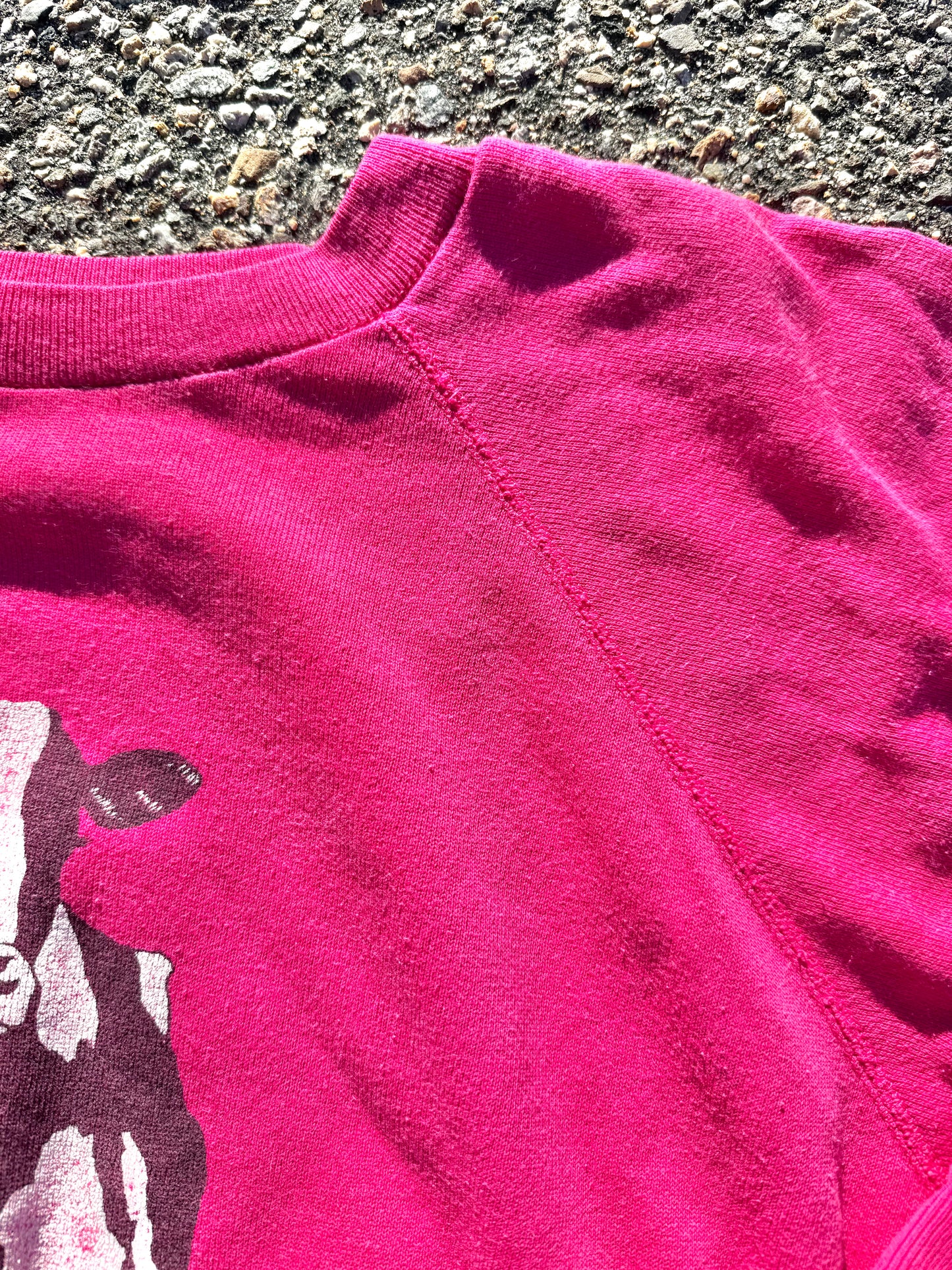 Vintage Vermont Ben Jerrys Cow Retro 80's Crewneck Sweatshirt Size L Large Pink