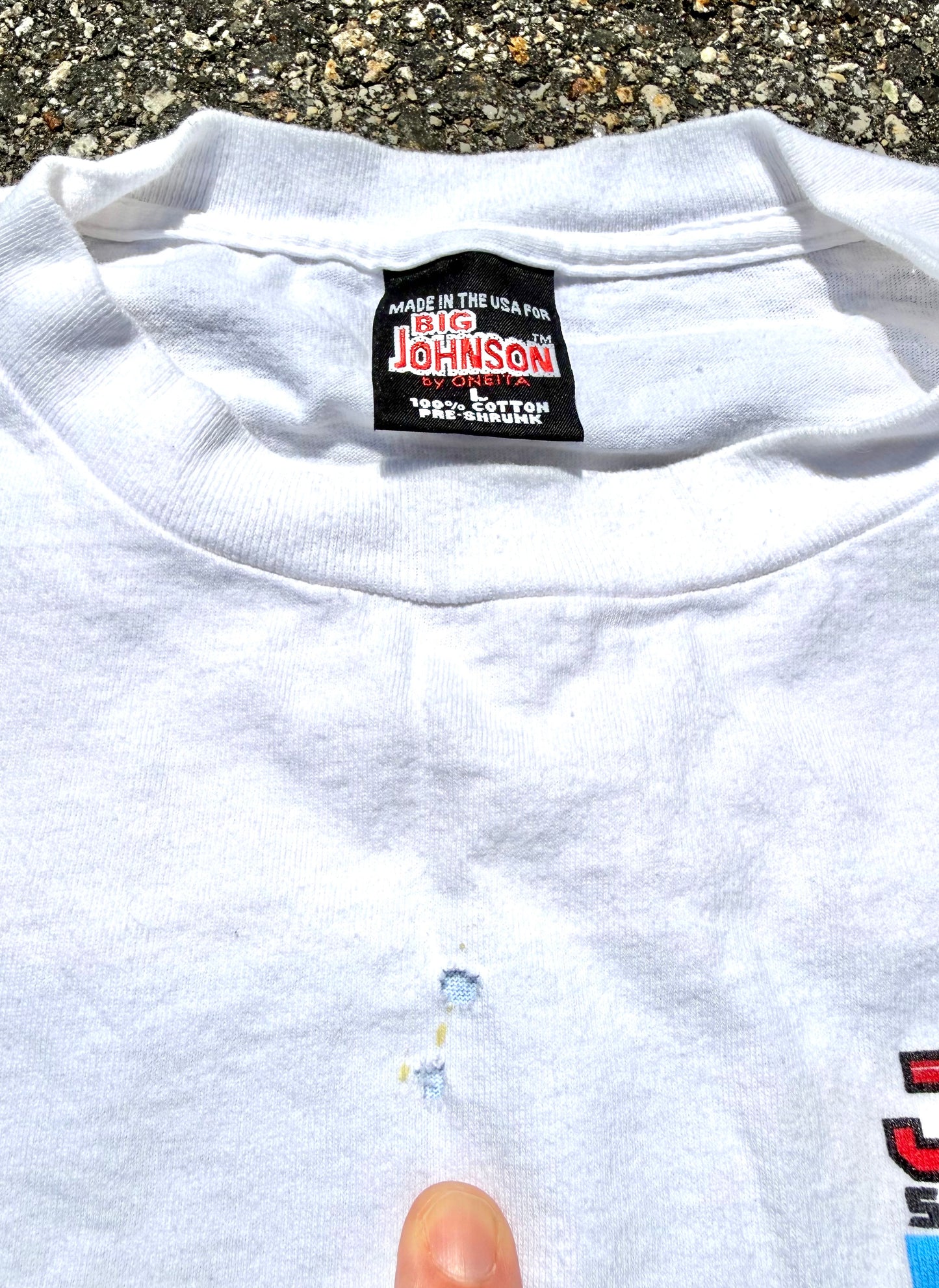 Vintage Big Johnson Snowmobiles Dick Joke 90's Single Stitch T Shirt Size L Large