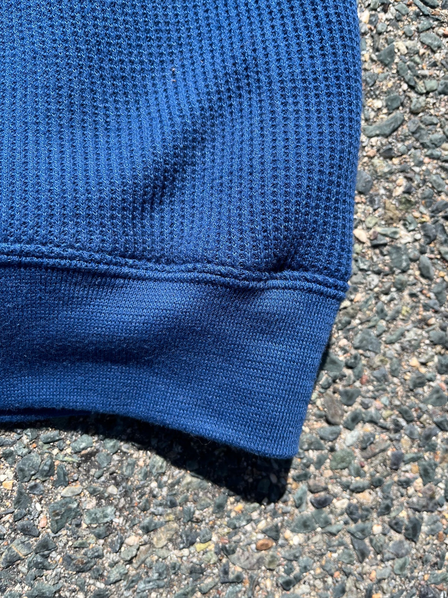 Vintage New England Patriots NFL Pro Line 1/4 Zip 90's Waffle Knit Starter Sweater Jacket XL