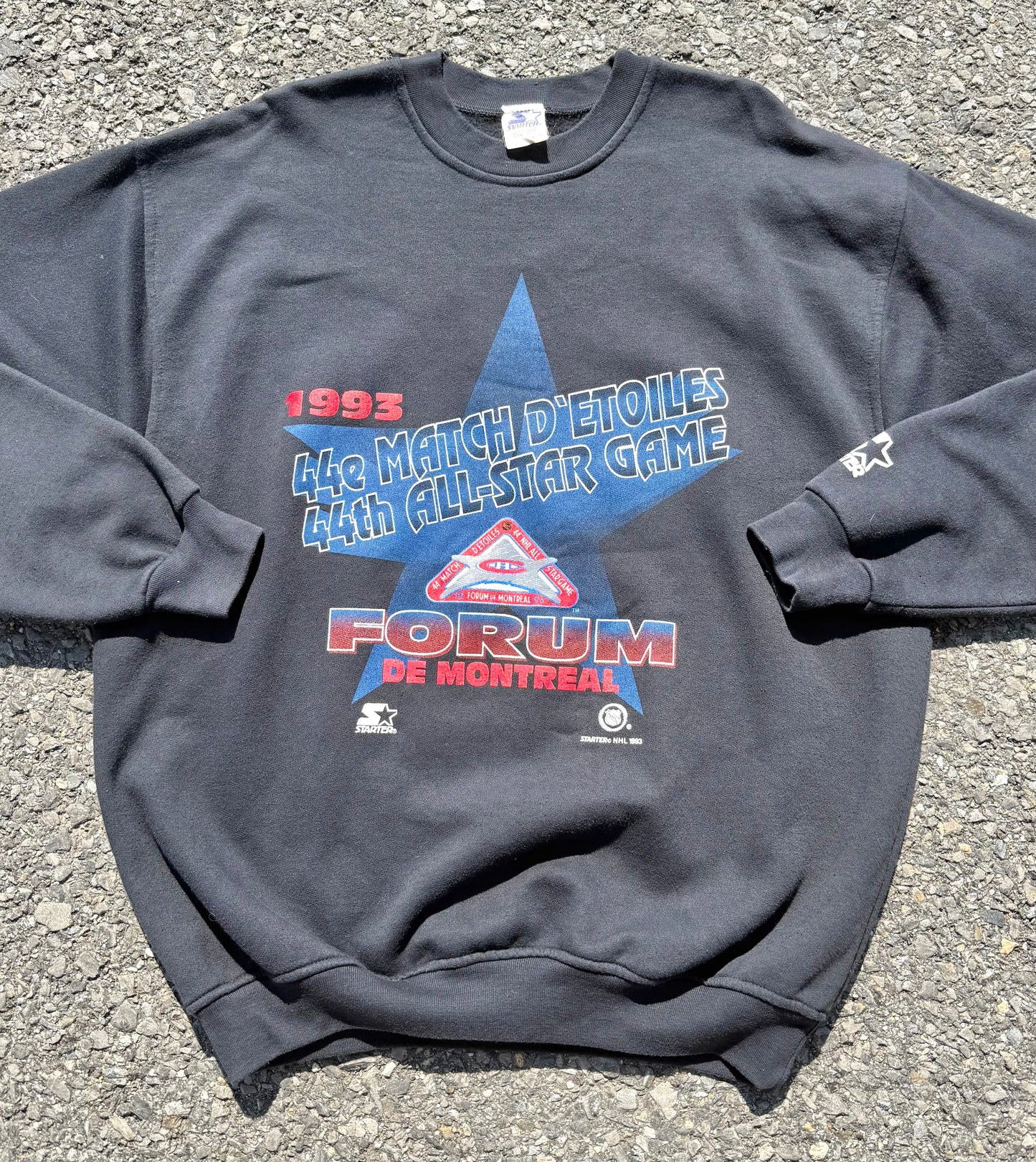 Vintage Starter Montreal Forum Canadiens NHL All Star Game 90's Sweatshirt XL 1993