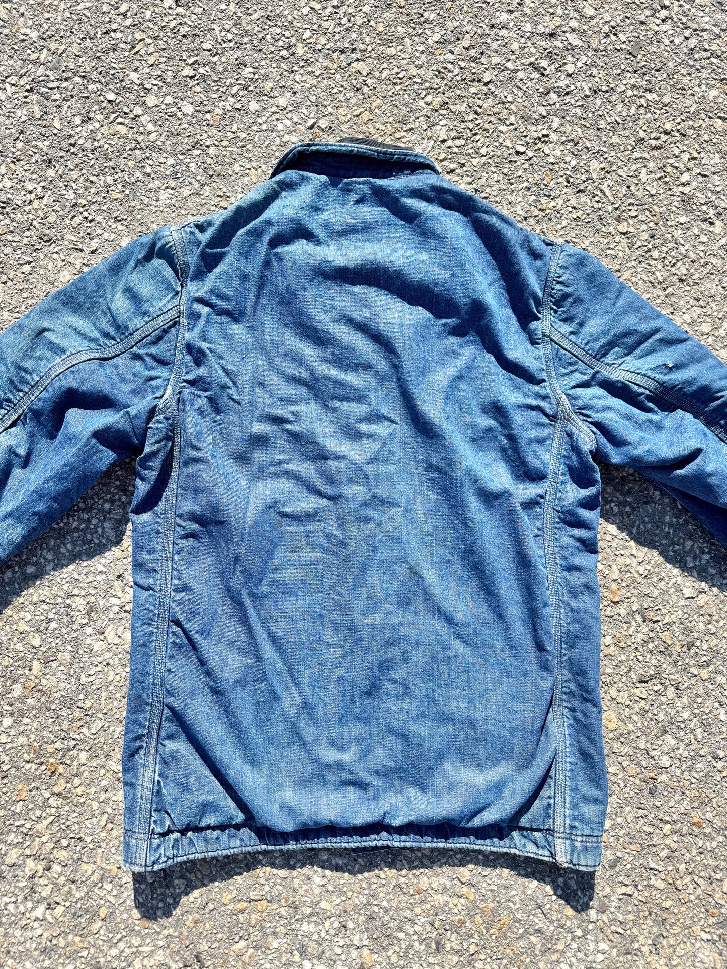 Vintage Hercules 40's 50's Detroit Blue Denim Blanket Lined Chore Jacket Medium