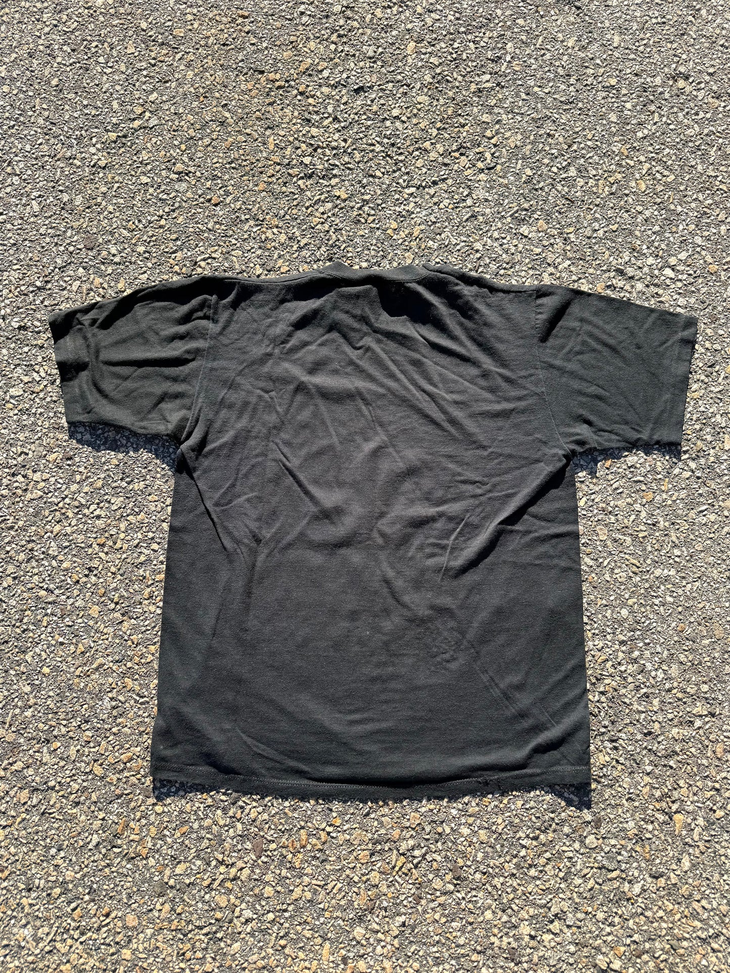 Vintage Fishing Tackle Wife Funny Retro 80's Single Stitch T Shirt Size L Black