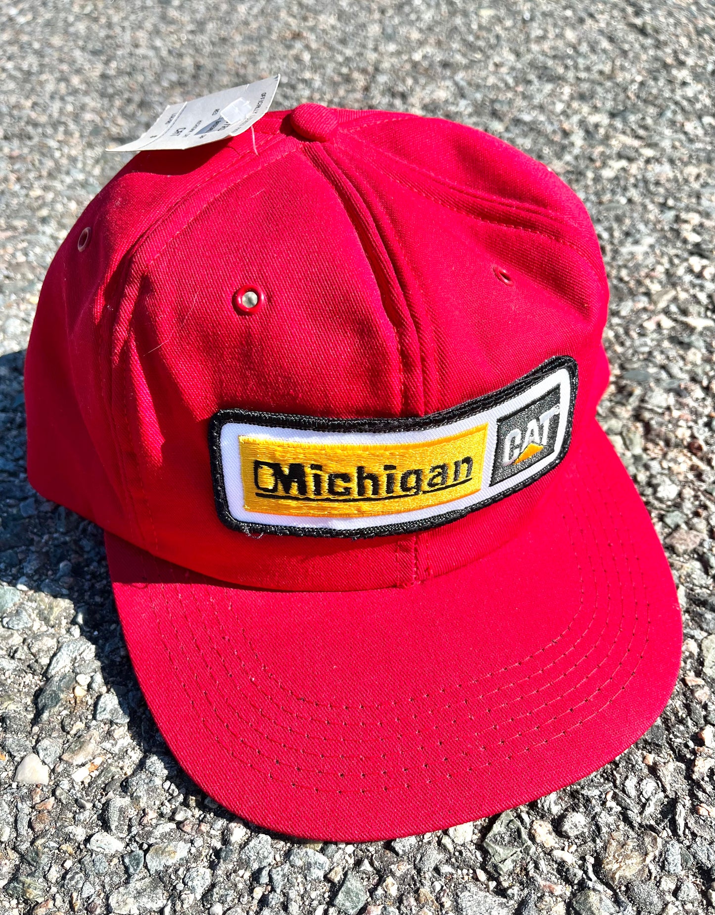 Vintage CAT Michigan Deadstock 80's Retro Heritage Snapback Hat