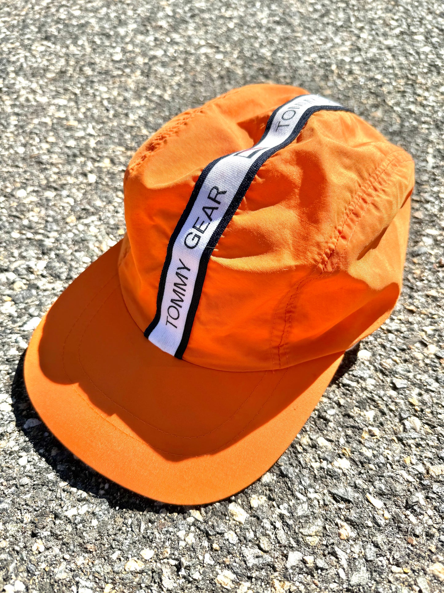 Vintage Tommy Hilfiger Retro 90's 5 Panel Hat Cap Hunter Orange