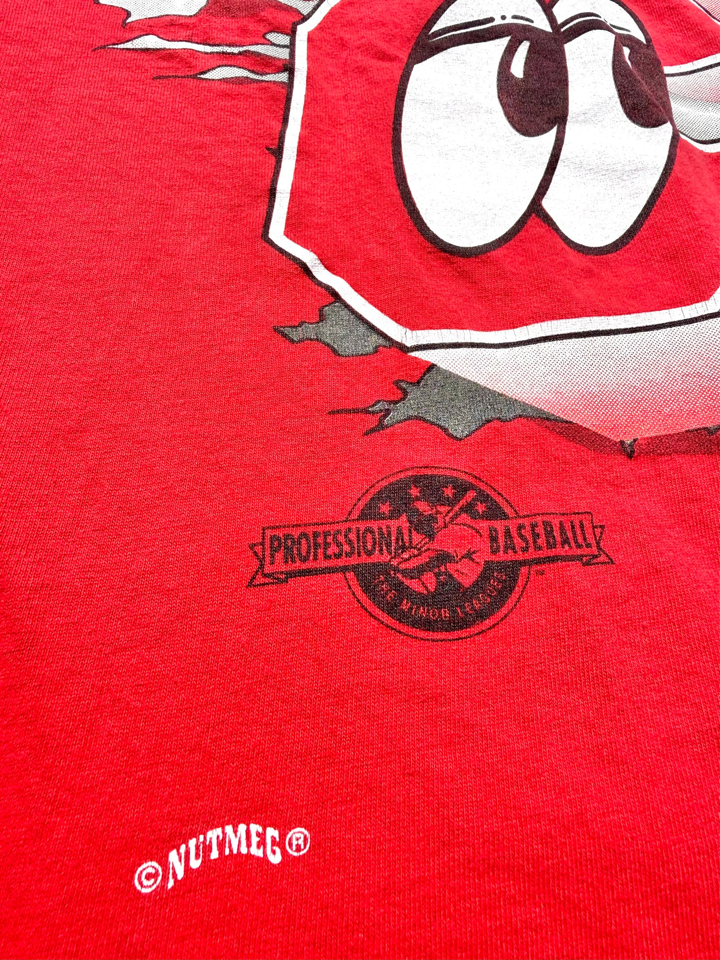 Vintage Chattanooga Lookouts 90's Nutmeg Mills Minor League Baseball Shirt Large
