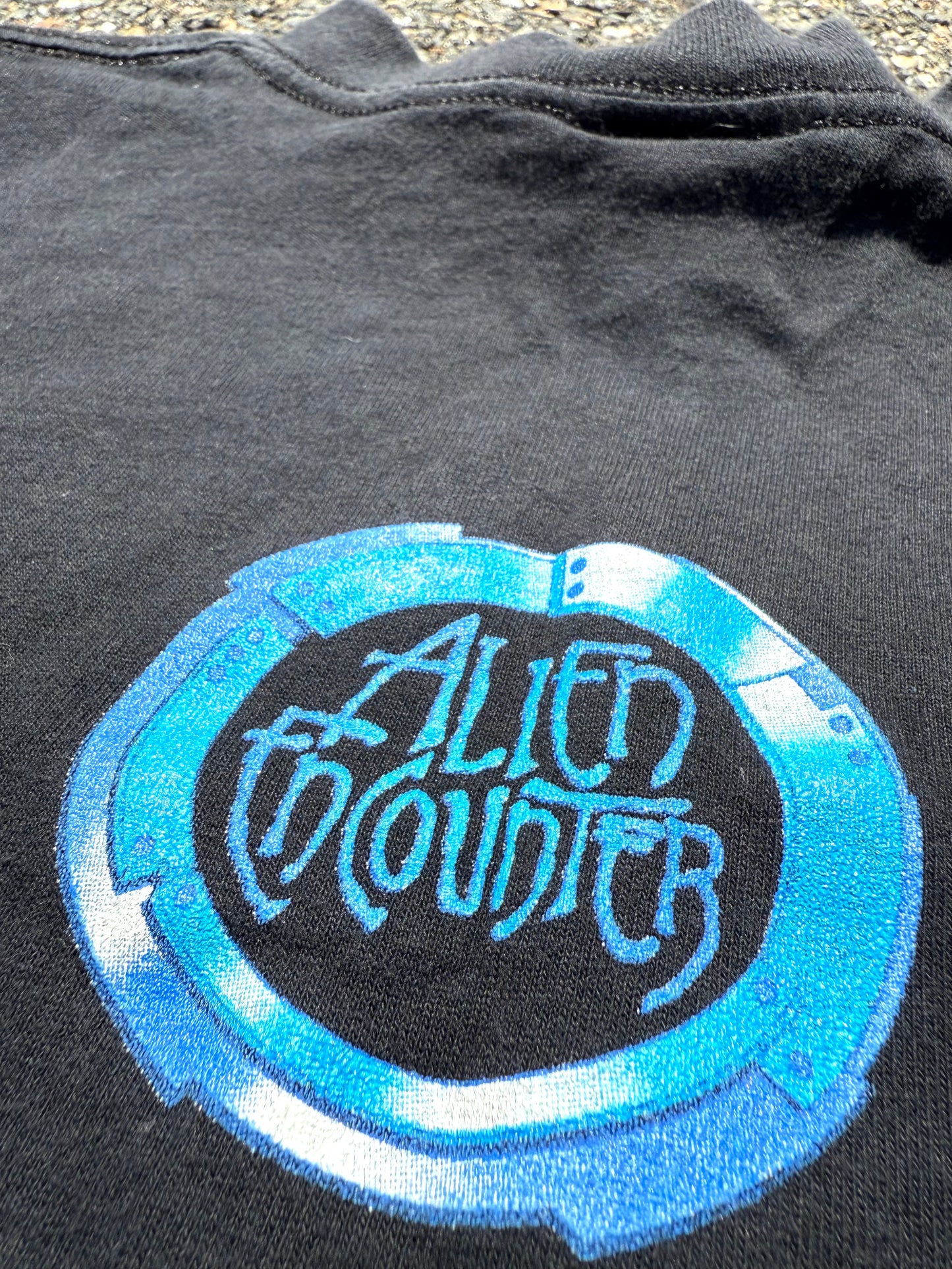 Vintage Walt Disney World Alien Encounter Ride 90's T Shirt Size M Medium Black