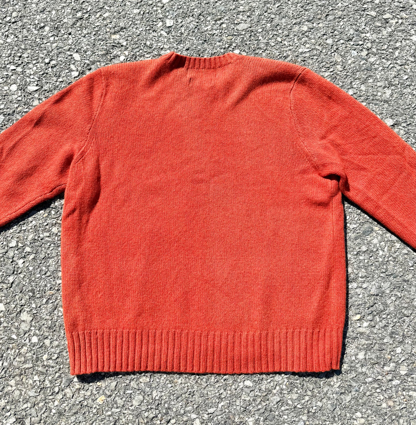 Vintage Polo Ralph Lauren Merino Wool Angora Knit Sweater XL Burnt Orange