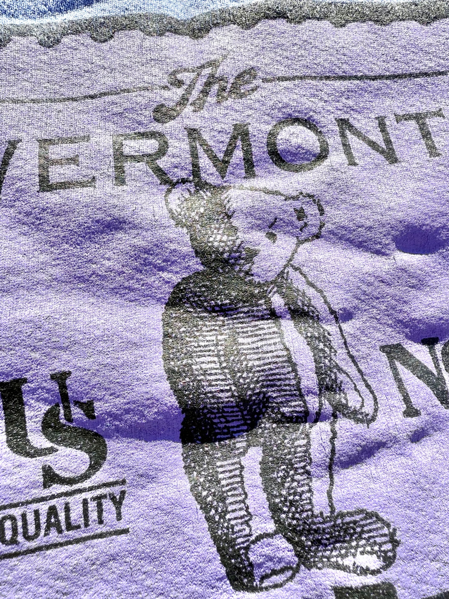 Vintage Vermont Teddy Bear Company Lee 90's Crewneck Sweatshirt Size L Large Blue