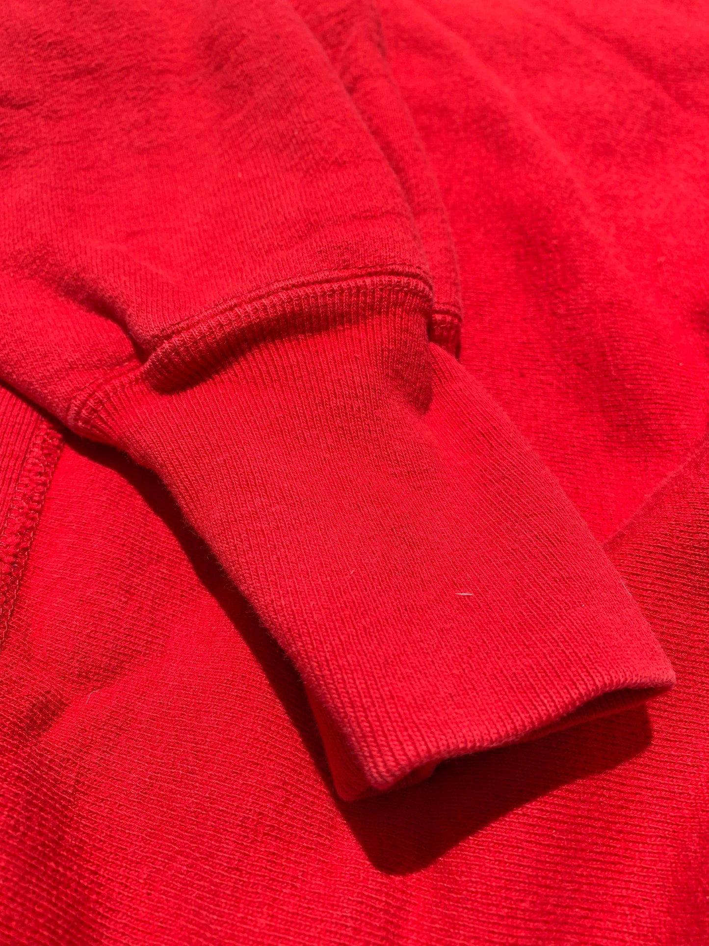 Vintage Champion Reverse Weave Crewneck Sweatshirt 90's Red Made In USA Size XL